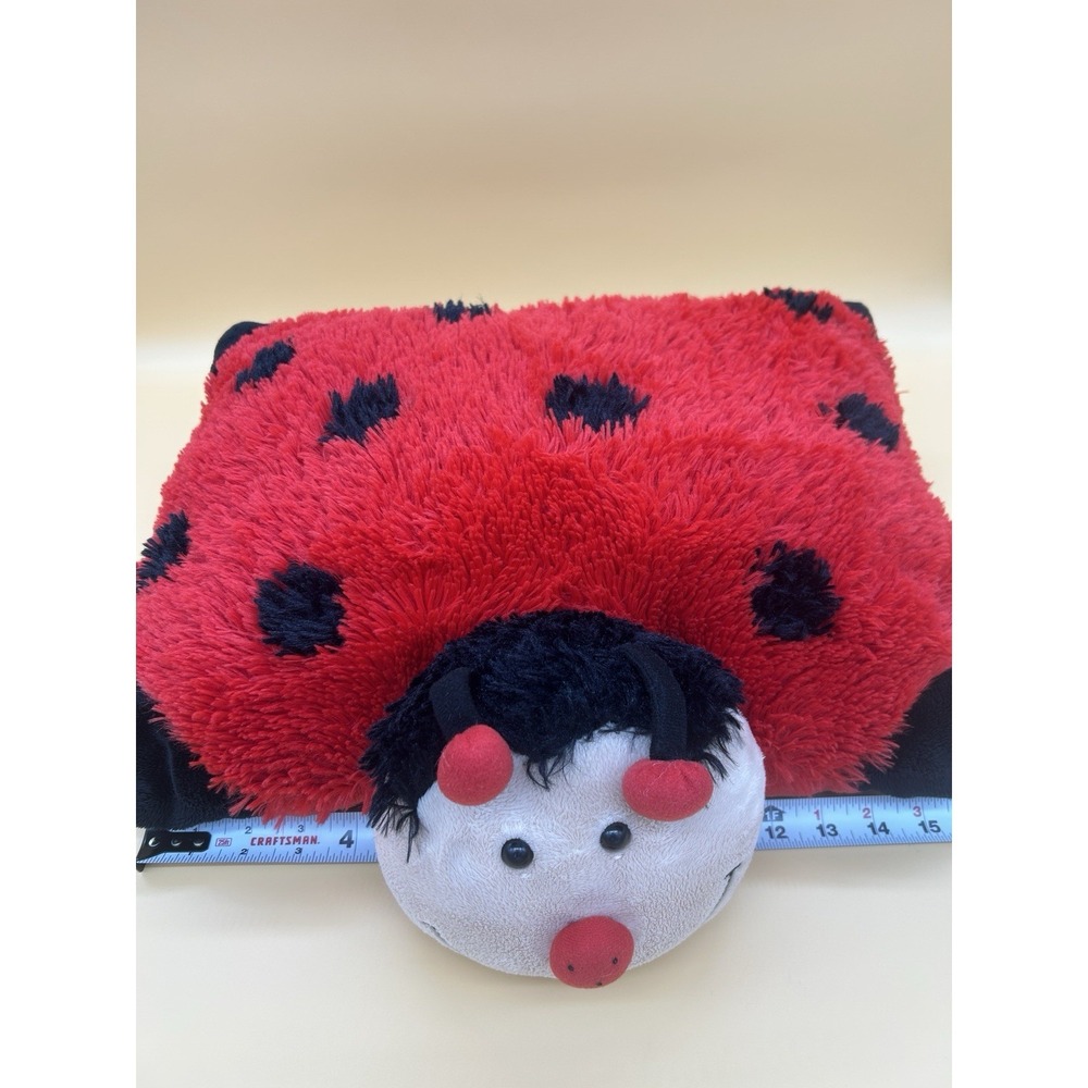 Pillow Pets Lady Bug Red Large Convertible Plush Pillow Stuffed Animal 18" 2010 - Picture 2 of 9